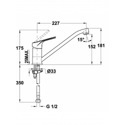 Bateria Teka MTP 913 chrom 469130200