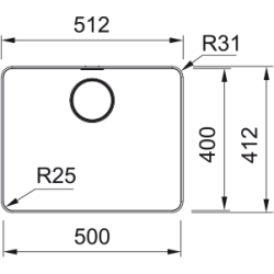 Zlewozmywak Franke Mythos MYX 210-50 stal szlachetna szczotkowana 127.0624.561