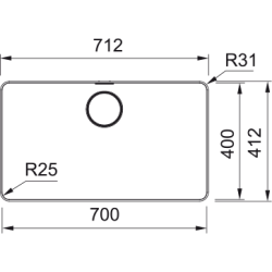 Zlewozmywak Franke Mythos MYX 210-70 stal szlachetna szczotkowana 127.0624.562