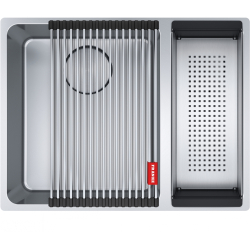 Zlewozmywak Franke Mythos MYX 160-34-16 stal szlachetna szczotkowana, mała komora z prawej strony 122.0624.559