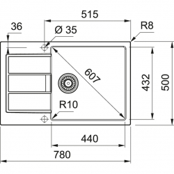 Zlewozmywak Franke SIRIUS 2.0 S2D 611-78 XL kamienny szary 143.0618.641