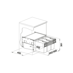 Sortownik odpadów Blanco SELECT II 60/3 526 204
