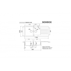 Zlewozmywak Schock SIGNUS D-200 Cristadur Silverstone