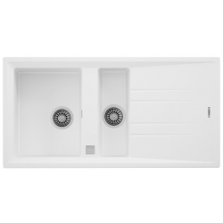 Zlewozmywak Teka STONE 60 B-TG 1½B 1D Biały 115360012