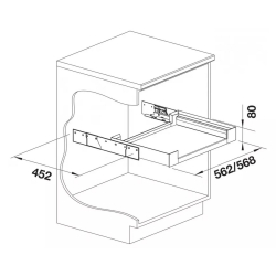 BLANCO Szuflada płaska 60 P 527 665