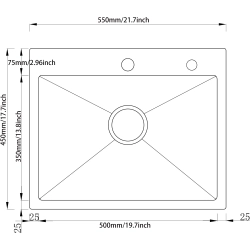 Zlewozmywak Melanstar HD6050Z stal nierdzewna PVD złoto różowe