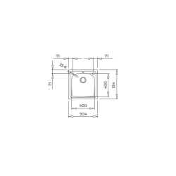 Zlewozmywak Teka BROOKLYN 50 M-XP 1B 115000057