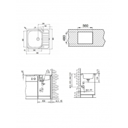 Zlewozmywak Teka E 50 1C 580 x 500 CN mat 40109616
