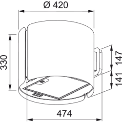 Okap kuchenny Franke FSMS WALL F42 WH MATT biały 335.0689.672