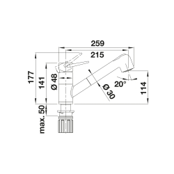 Bateria Blanco WEGA-S II antracyt 526 420
