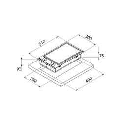 Płyta modułowa Teka YZC 32600 XFL BK 112660000