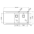 Zlewozmywak Pyramis OLYNTHOS 100x52 1 1/2B 1D R 108911501
