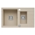 Zlewozmywak Pyramis ARKADIA 78x48 1 1/2B 1D beż 070015501