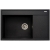 Zlewozmywak Pyramis CAMEA 79x50 1B 1D czarny 070074301