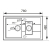 Zlewozmywak Pyramis COBE 78x48 1 1/2B 1D czarny 070042301C