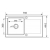 Zlewozmywak Pyramis MIDO 76x44 1B 1D wanilia 070054501