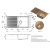 Zlewozmywak Reginox PARIS 430 CAFFE SILVERY