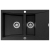 Zlewozmywak Pyramis SOFTLINE 79x51 1 1/2B 1D czarny 070002101