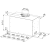Okap podszafkowy FRANKE Box Flush Evo Basic FBFE LG A52 jasnoszary 305.0729.554