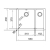 Zlewozmywak Pyramis CALTO 1 1/2B 55x43 nero 070006201