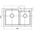 Zlewozmywak Pyramis DIPLOS 79x51 1 3/4B beż piaskowy 070006501