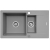 Zlewozmywak Pyramis KORFU 78x46 1 1/2B 1D szary 070061901