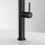 Bateria Franke Pescara J pull-out spray czarna stal szlachetna 115.0741.695