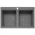 Zlewozmywak Pyramis SPARTA GRANIT 78x50 2B szary 070053401