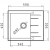 Zlewozmywak Pyramis ALAZIA 59x50 1B 1D mokka 079809312