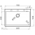Zlewozmywak Pyramis ISTROS 76x50 1B iron grey 070046012