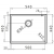 Zlewozmywak Pyramis TETRAGON 50x40 1B UM beż 070066711