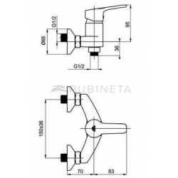 Bateria Rubineta UNO-12 chrom