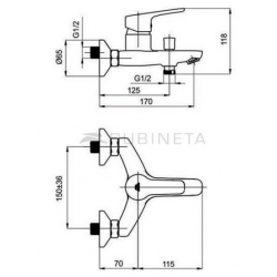 Bateria Rubineta UNO-10 chrom