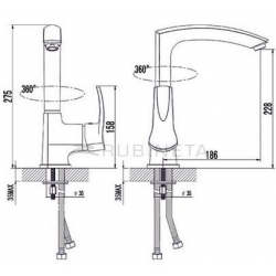 Bateria Rubineta NARO-33 chrom