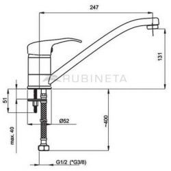 Bateria Rubineta PRINCE-20 chrom