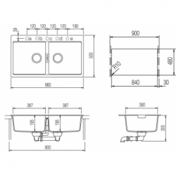 Zlewozmywak Schock HORIZONT N-200 Cristadur POLARIS WYPRZEDAŻ
