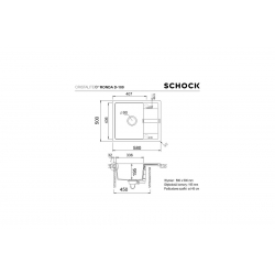 Zlewozmywak Schock RONDA D-100 Crema