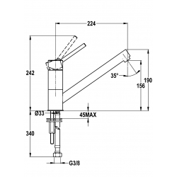 Bateria Teka AUK 913 topaz 509130206