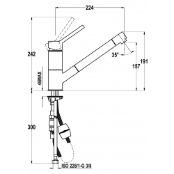 Bateria Teka AUK 978 TG piaskowy beż 509780204