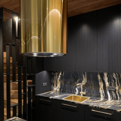 Okap kuchenny GLOBALO Asterio Isola 39.1 Light Gold - Zakup u Producenta - Wysyłka 0 zł - Dostawa nawet w 24h