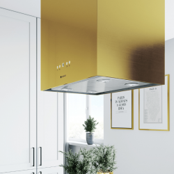 Okap kuchenny GLOBALO Toredo Isola 40.5 Light Gold - Zakup u Producenta - Wysyłka 0 zł - Dostawa nawet w 24h