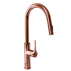 Bateria z wyciąganą wylewką GLOBALO Divio Copper - Zakup u Producenta - Wysyłka 0 zł - Dostawa nawet w 24h