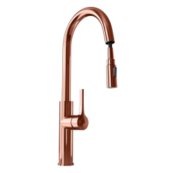 Bateria z wyciąganą wylewką GLOBALO Divio Copper - Zakup u Producenta - Wysyłka 0 zł - Dostawa nawet w 24h