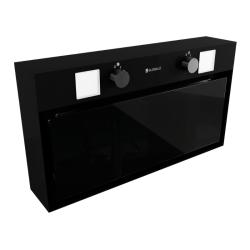 Okap kuchenny GLOBALO Spineiro 60.1 Black + Turbina TW 1.2 - Zakup u Producenta - Wysyłka 0 zł - Dostawa nawet w 24h