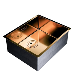 Zlewozmywak GLOBALO RIWOLO 50.1 COPPER - Zakup u Producenta - Wysyłka 0 zł - Dostawa nawet w 24h