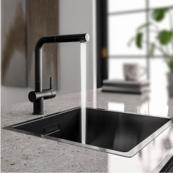 Zlewozmywak GLOBALO RIWOLO 40.1 ANTHRACITE - Zakup u Producenta - Wysyłka 0 zł - Dostawa nawet w 24h