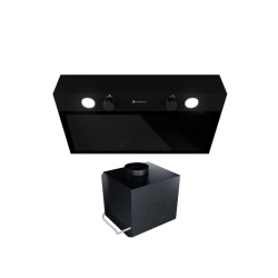 Okap kuchenny GLOBALO Fluxime 60.1 Black + Turbina TW 2.1 - Zakup u Producenta - Wysyłka 0 zł - Dostawa nawet w 24h