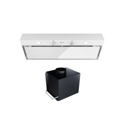 Okap kuchenny GLOBALO Fluxime 90.1 White + Turbina TW 1.2 - Zakup u Producenta - Wysyłka 0 zł - Dostawa nawet w 24h