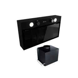 Okap kuchenny GLOBALO Fluxime 60.1 Black + Turbina TW 2.1 - Zakup u Producenta - Wysyłka 0 zł - Dostawa nawet w 24h