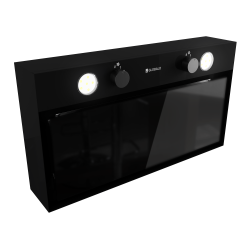 Okap kuchenny GLOBALO Fluxime 60.1 Black + Turbina TW 2.1 - Zakup u Producenta - Wysyłka 0 zł - Dostawa nawet w 24h
